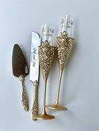 Image result for Gold Champagne Flutes Images Pictures