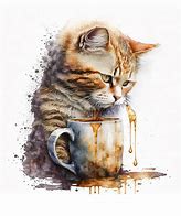 Image result for Grumpy Cat Drinking Coffee