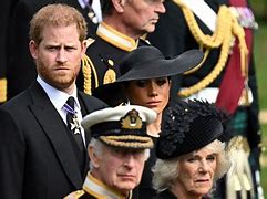 Image result for Prince Harry and William Funeral