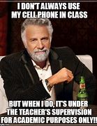 Image result for No Phone Is Class Meme