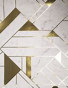 Image result for White Wall with Gold Geometric
