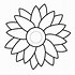 Image result for Black and White Cartoon Flower Outline