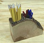 Image result for Wood Pen Holder