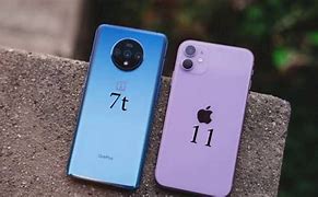 Image result for One Plus 7T vs iPhone 11 Photo