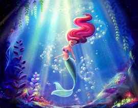Image result for Disney Princess Ariel Mermaid Art