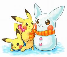 Image result for Chibi Pikachu Christmas