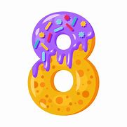 Image result for Number 8 with Sprinkles Birthday