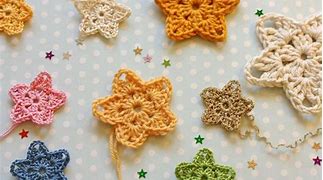 Image result for star button crocheted