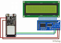 Image result for LCD I2C to Esp32 30-Pin