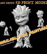 Image result for Baby Groot 3D Print File