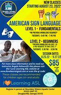 Image result for Sign Language Class