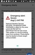 Image result for Emergency Alerts On Cell Phone