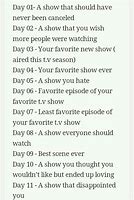 Image result for 30-Day TV Show Challenge