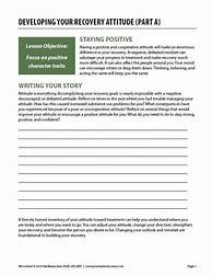 Image result for Recovery 101 Worksheets