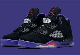 Image result for Jordan 5 Black and Purple