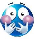 Image result for Blue Emoji Blushing PNG