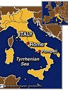 Image result for Rome to Pompeii Map