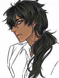 Image result for Anime Guy Long Black Hair
