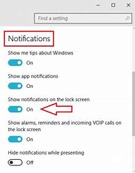 Image result for Notifications On Lock Screen Windows 11