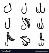 Image result for Fish Hook Vector
