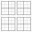 Image result for Printable Blank Sudoku 9X9 Grid 2 per Page Template
