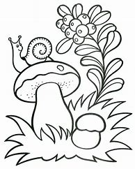 Image result for Cute Mushroom Coloring Pages