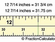 Image result for 14 Inches into Cm