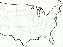 Image result for Us State Map White