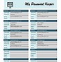 Image result for Excel Password Spreadsheet Template
