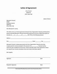 Image result for Template for a Written Agreement
