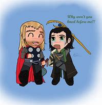 Image result for Loki and Thor Memes