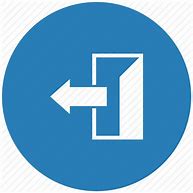 Image result for Exit Icon Blue