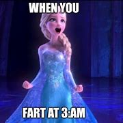 Image result for Frozen Fart Meme