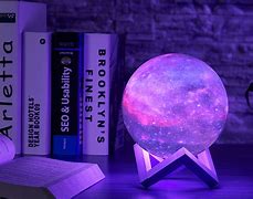 Image result for Galaxy Moon Lamp