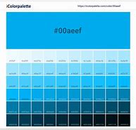 Image result for Shades of Cyan