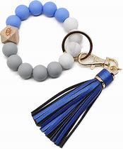 Image result for Key Chain Bracelet Light Blue