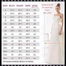Vera Wang Bridal Size Chart Foto 2017