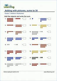 Image result for 1st Grade Math and Reading Worksheets