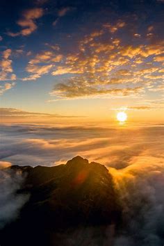 mountains clouds sun view | Beautiful nature, Above the clouds, Nature photography