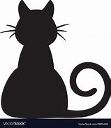 Image result for Sitting Cat-Back Silhouette