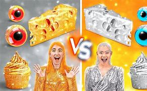 Image result for Gold vs Silver Food Challenge