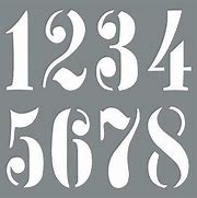 Image result for 10 Inch Number Stencils