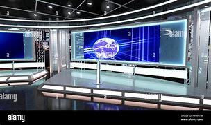 Image result for Modern TV News Set with Freestanding Screens