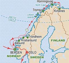 Image result for Norwegian Inside Passage Map