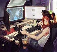 Image result for Gamer Girl Cartoon Wallpaper