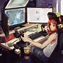 Image result for Anime Gamer Girl Computer