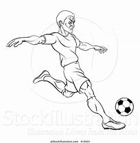 Image result for Football Player Clip Art Black White