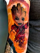 Image result for Rocket and Baby Groot Tattoo