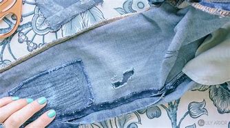Image result for How to Patch Ripped Jeans