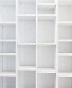 Image result for White Empty Bookshelf